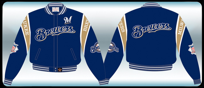 Milwaukee Brewers - MLB Baseball Adult Twill Jacket