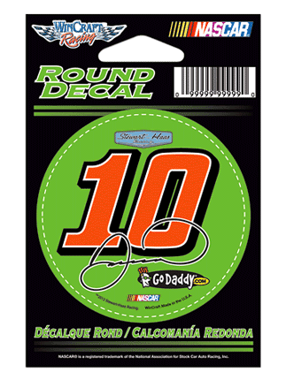 #10 Danica Patrick / GoDaddy.com - NASCAR Round Decal