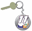 #11 Denny Hamlin - Stamped Metal Keychain