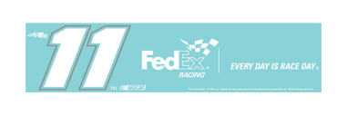 #11 Denny Hamlin - Vinyl Diecut Decal 17x4