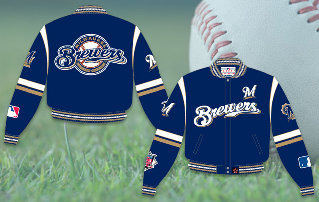 Milwaukee Brewers - MLB Baseball Adult Twill Jacket