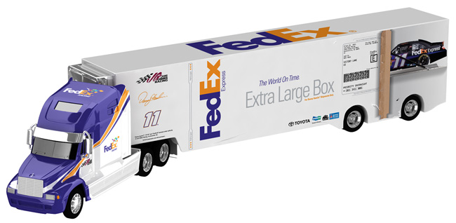 2011 Denny Hamlin #11 FedEx Express 1/64 Diecast Hauler