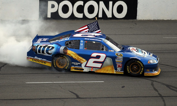 2011 Brad Keselowski #2 Miller Lite - Pocono Win / Raced Diecast
