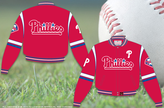 Philadelphia Phillies - MLB Baseball Adult Twill Jacket