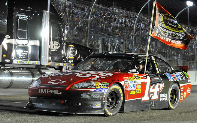2011 Tony Stewart #14 Office Depot - Homestead-Miami Win / Raced Diecast
