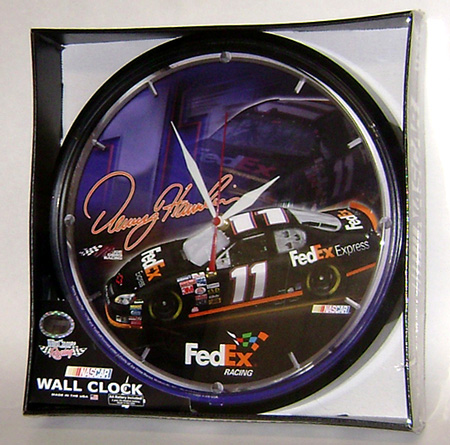 Denny Hamlin #11 FedEx Racing - Round Wall Clock