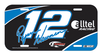 #12 Ryan Newman - Number License Plate