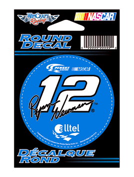 #12 Ryan Newman / Alltel - Round Decal