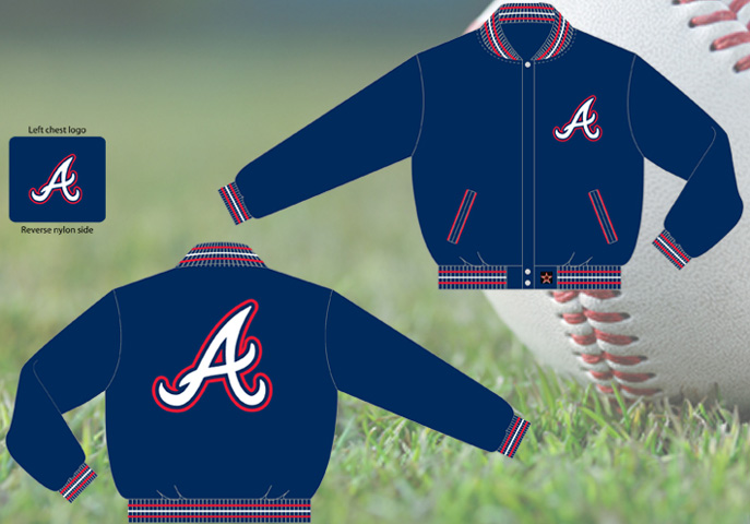 Atlanta Braves - MLB Wool Reversible Jacket