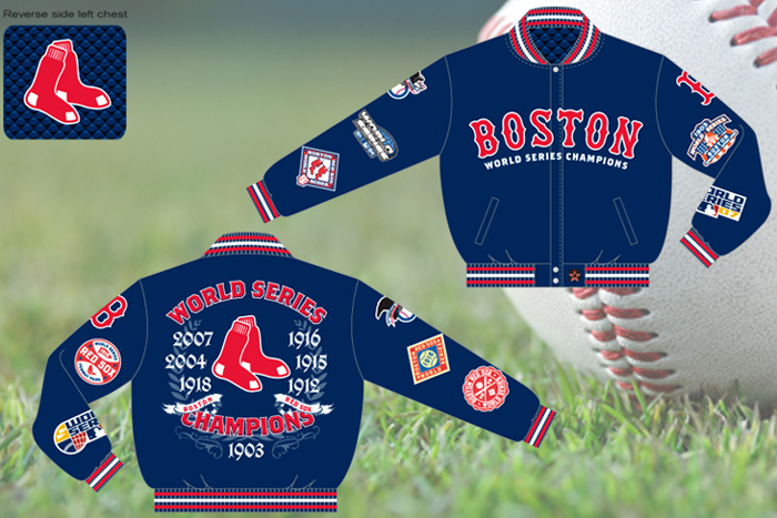 Boston Red Sox / World Series Champions - MLB Wool Reversible Jacket