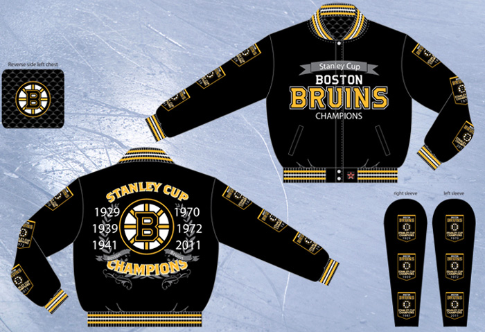 Boston Bruins / NHL Stanley Cup Champions - Wool Reversible Jacket