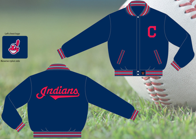 Cleveland Indians - MLB Wool Reversible Jacket