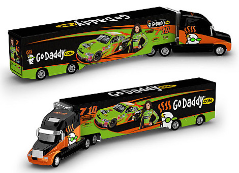 2012 Danica Patrick #7 GoDaddy.com 1/64 Diecast Hauler