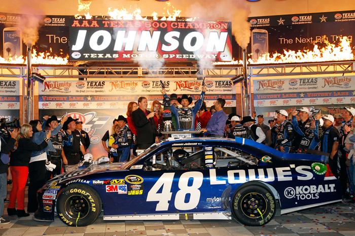 2012 Jimmie Johnson #48 Lowe's - Texas Win / Raced Diecast