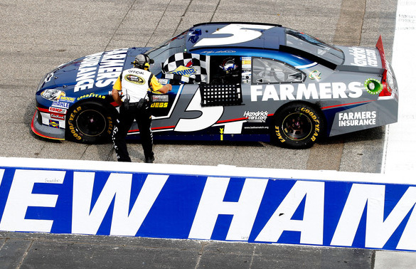 2012 Kasey Kahne #5 Farmers - New Hampshire Win / Raced Diecast