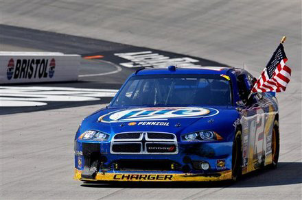 2012 Brad Keselowski #2 Miller Lite - Bristol Win / Raced Diecast