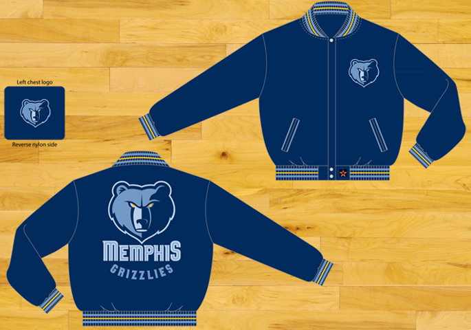 Memphis Grizzlies - NBA Wool Reversible Jacket