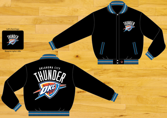 Oklahoma City Thunder - NBA Wool Reversible Jacket