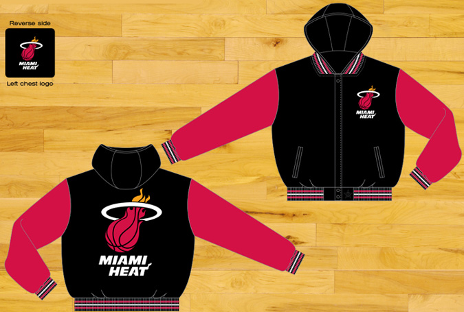 Miami Heat - NBA Fleece Reversible Hooded Jacket
