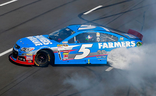 2013 Kasey Kahne #5 Farmers Insurance - Pocono Win / Raced Diecast