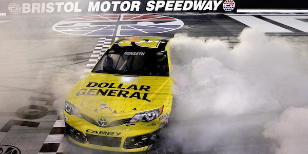2013 Matt Kenseth #20 Dollar General - Bristol Win / Raced Diecast