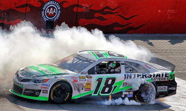 2013 Kyle Busch #18 Interstate - California Win / Raced Diecast