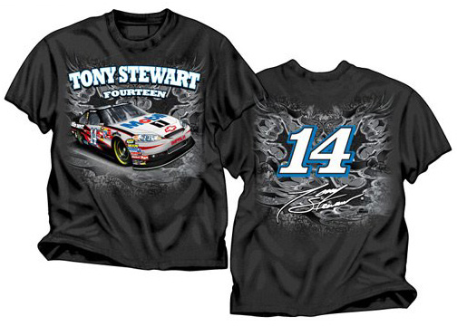 #14 Tony Stewart - Mobil 1 Black Groove T-Shirt
