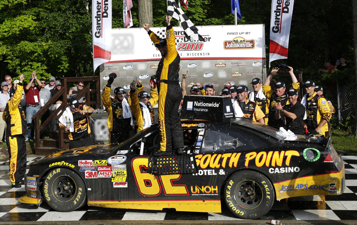 2014 Brendan Gaughan #62 Road America Win / Raced Diecast - Autographed