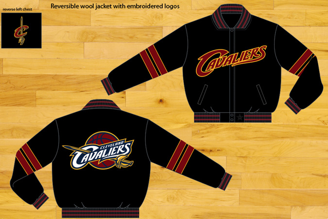 Cleveland Cavaliers - NBA Wool Reversible Jacket