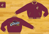 Cleveland Cavaliers / Wine - NBA Wool Reversible