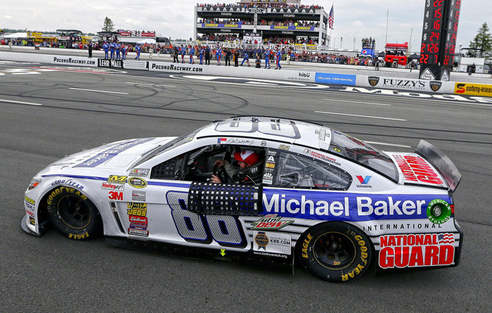 2014 Dale Earnhardt Jr #88 Michael Baker - Pocono Win / Raced Diecast