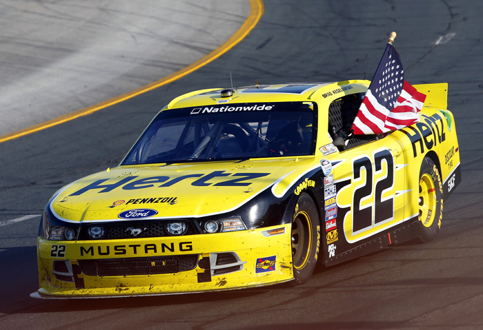2014 Brad Keselowski #22 Hertz - Loudon Win / Raced Diecast
