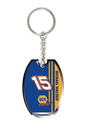 #15 Michael Waltrip - Stamped Metal Keychain