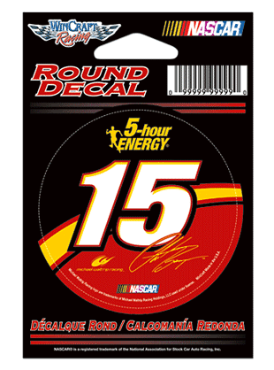 #15 Clint Bowyer / 5-hour-Energy - NASCAR Round Decal