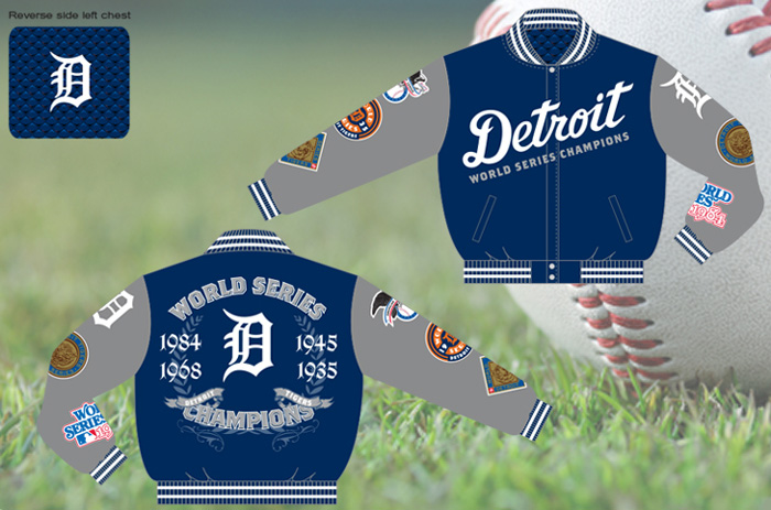 Detroit Tigers / World Series Champions - MLB Wool Reversible Jacket
