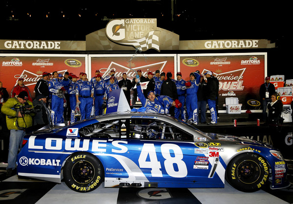 2015 Jimmie Johnson #48 Lowe's - Daytona Duel Win / Raced Diecast