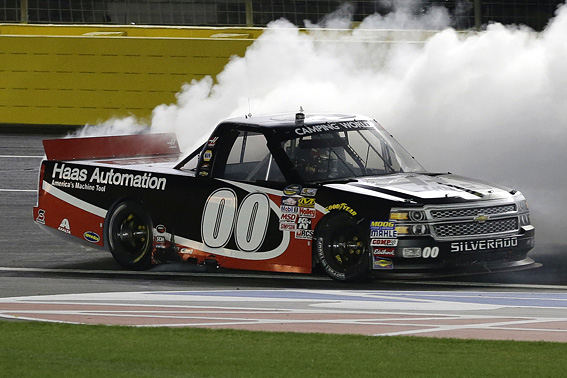 2015 Kasey Kahne #00 Haas Automation - Charlotte Win / Raced Truck Diecast