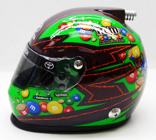 #18 Kyle Busch - Green NASCAR Mini Helmet