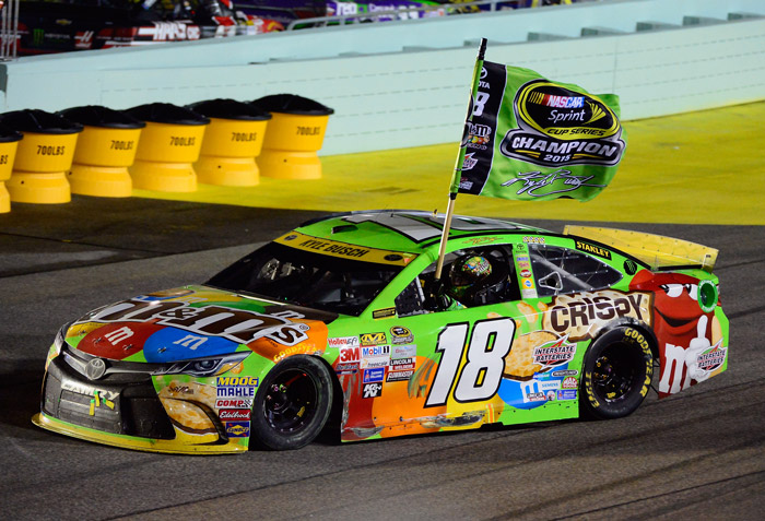 2015 Kyle Busch #18 M&M's Crispy - Homestead Win / Raced 1/64 Diecast