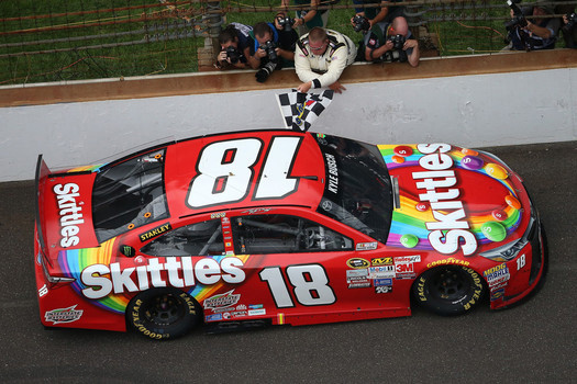 2015 Kyle Busch #18 Skittles - Brickyard 400 Indy Win / Raced Diecast