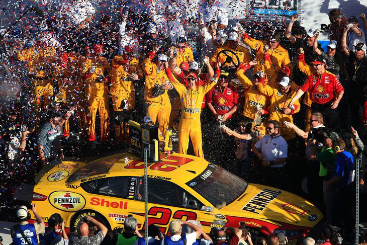 2015 Joey Logano #22 Shell - Daytona 500 Win / Raced Diecast
