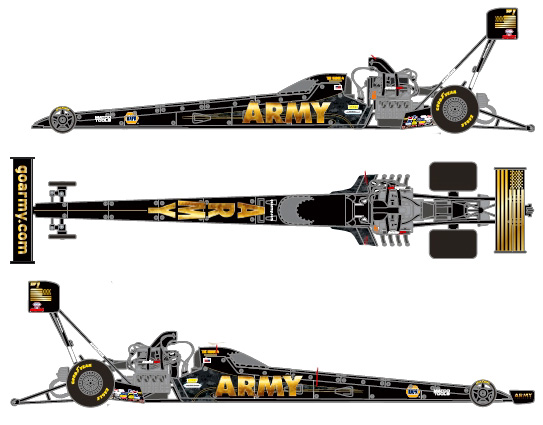 2015 Tony Schumacher - U.S. Army NHRA Top Fuel Diecast