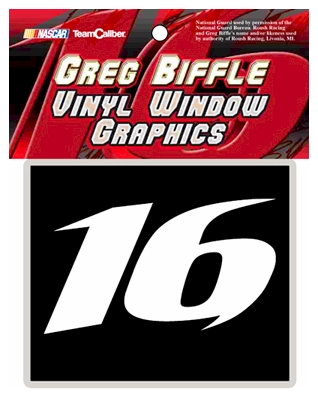 #16 Greg Biffle - Vinyl Diecut Decal