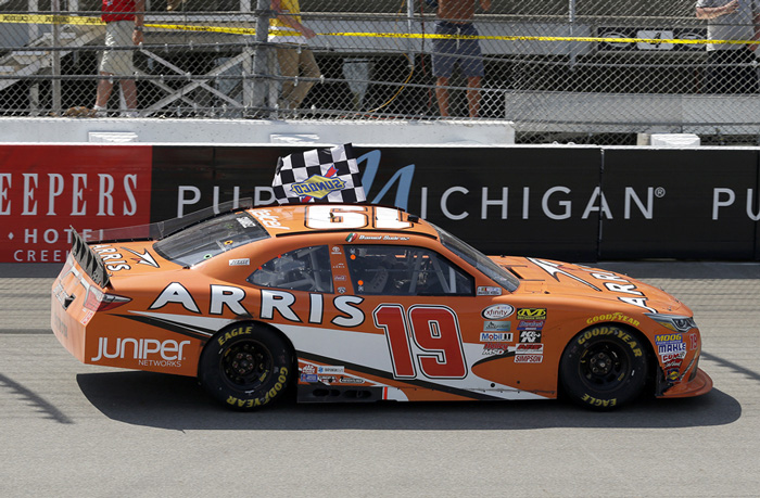 2016 Daniel Suarez #19 ARRIS - Michigan Win / Raced Diecast