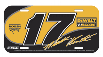 #17 Matt Kenseth - Number License Plate