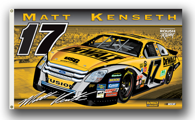 #17 Matt Kenseth - Dewalt 2-Sided Flag