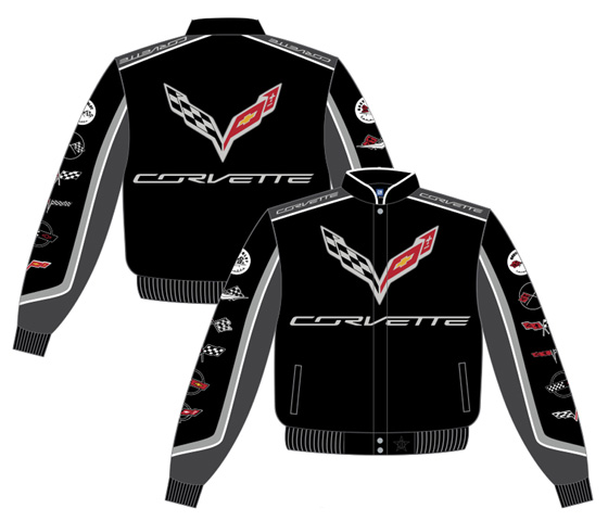 Corvette Collage 2017 Adult Twill Jacket