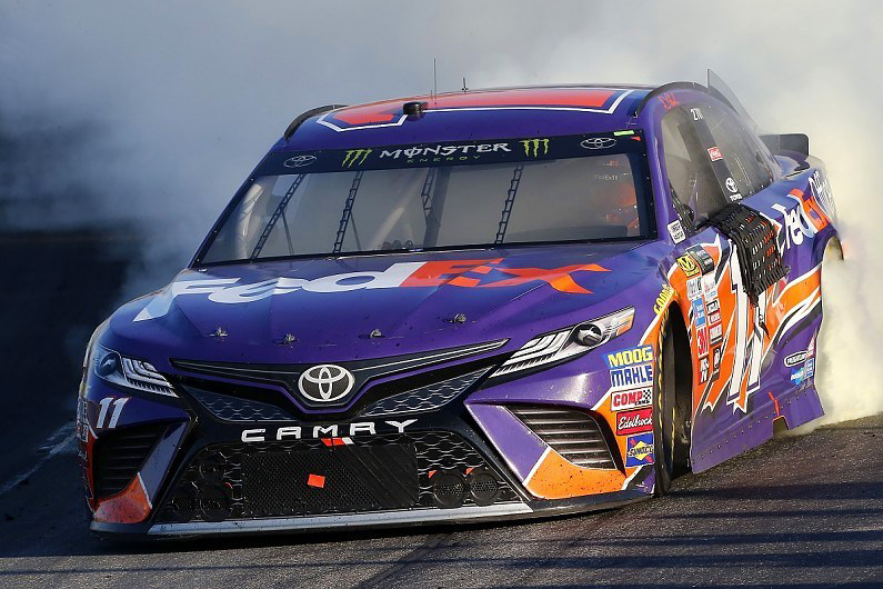 2017 Denny Hamlin #11 FedEx Office - New Hampshire Win / Raced Diecast