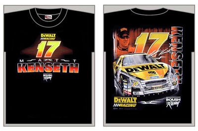 #17 Matt Kenseth - Dewalt Racing Black T-Shirt