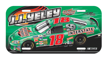 #18 JJ Yeley - Car License Plate